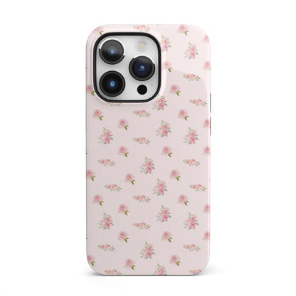 Pink Vintage Roses iPhone Case