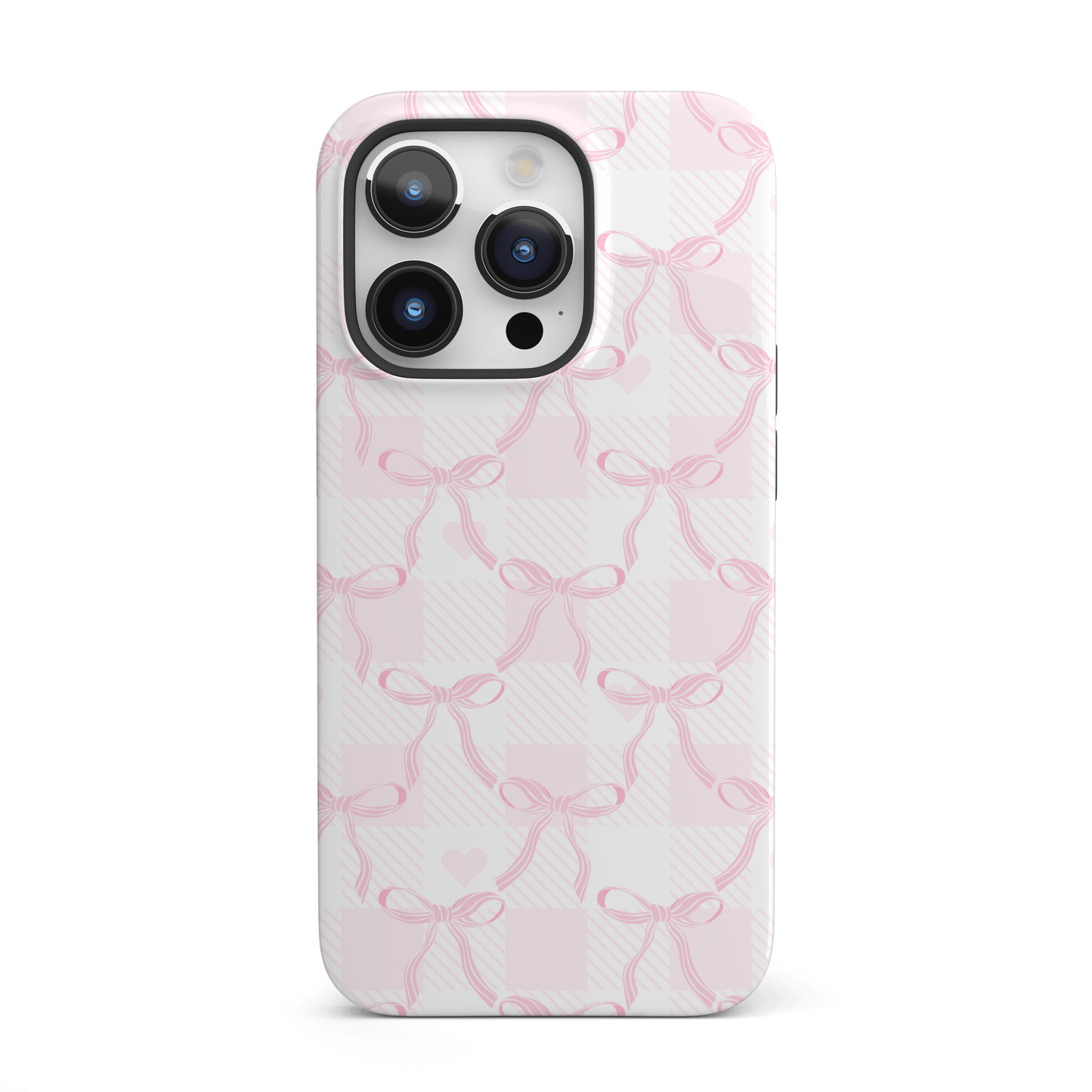 Pink Ribbon Bows iPhone Case