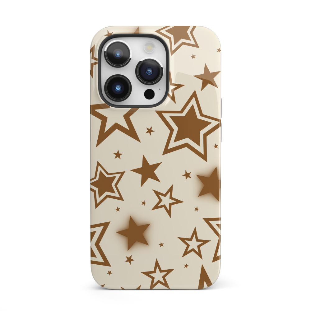 Brown Stardust iPhone Case