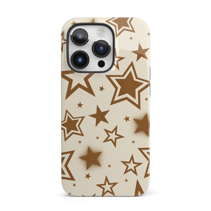 Brown Stardust iPhone Case