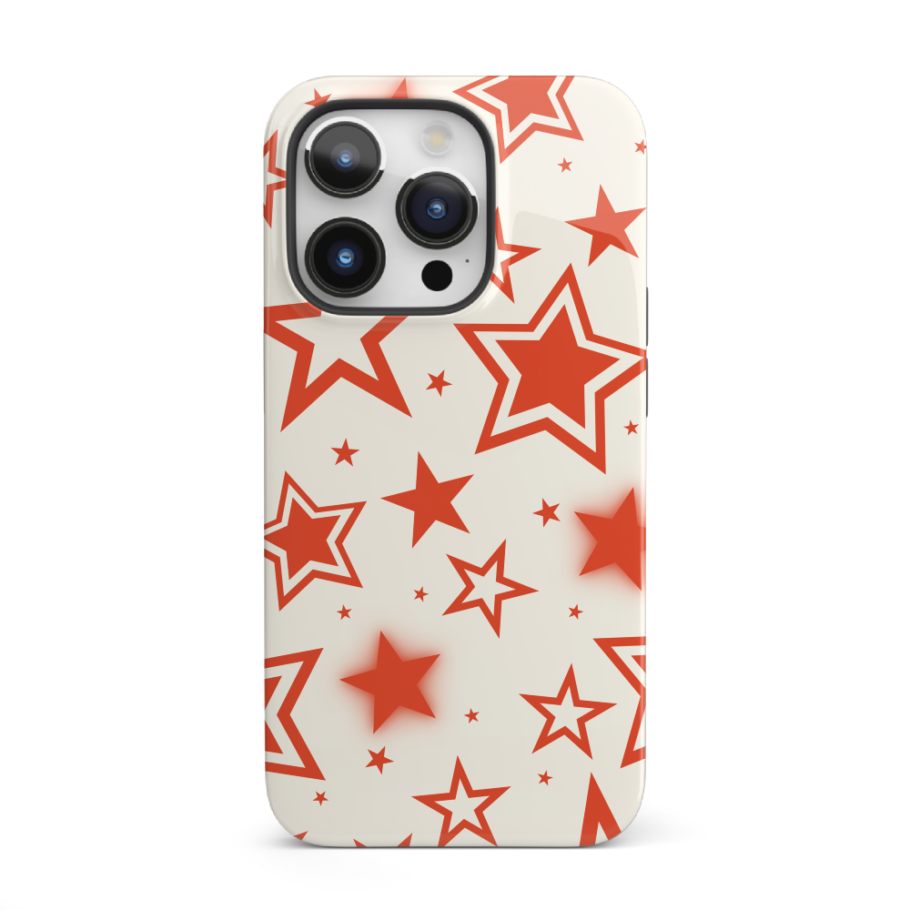 Red Stardust iPhone Case