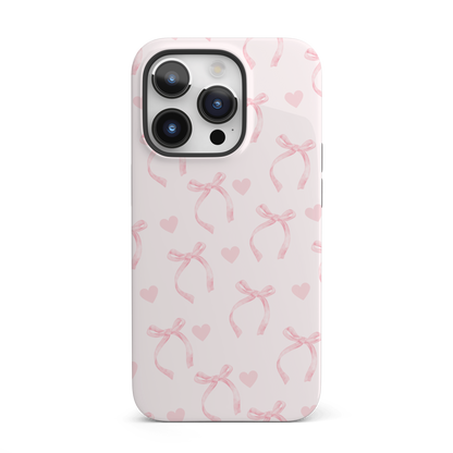 Coquette Pink Bows iPhone Case