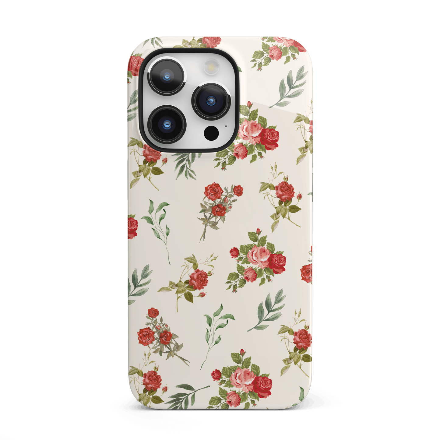 Red Vintage Roses iPhone Case