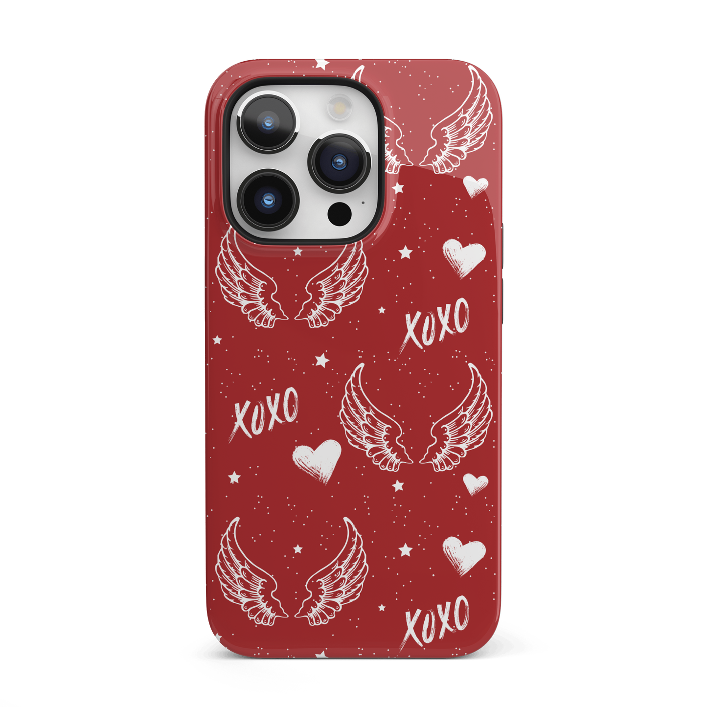 Y2K Red Angel Wings iPhone Case