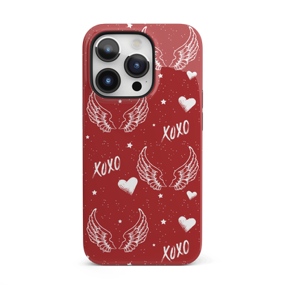 Y2K Red Angel Wings iPhone Case