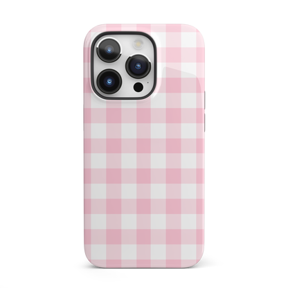 Pink Gingham iPhone Case