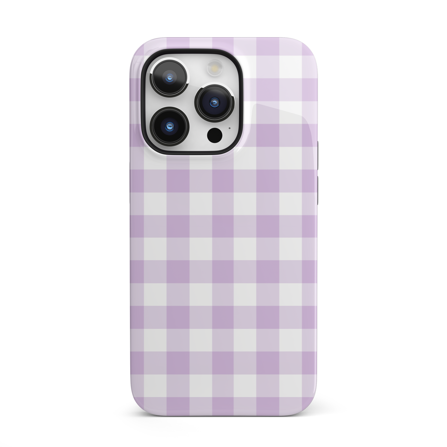 Purple Gingham iPhone Case