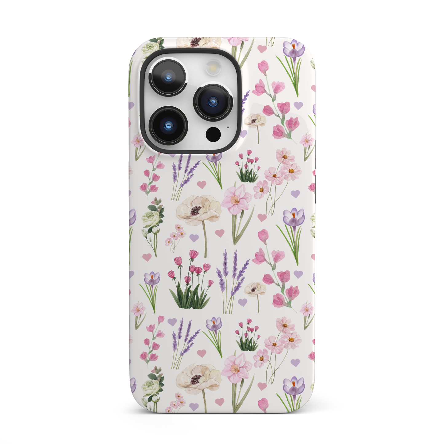 Vintage Purple Floral iPhone Case