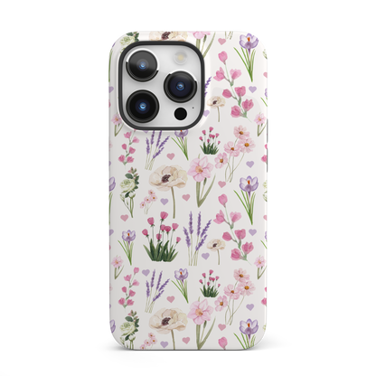 Vintage Purple Floral iPhone Case