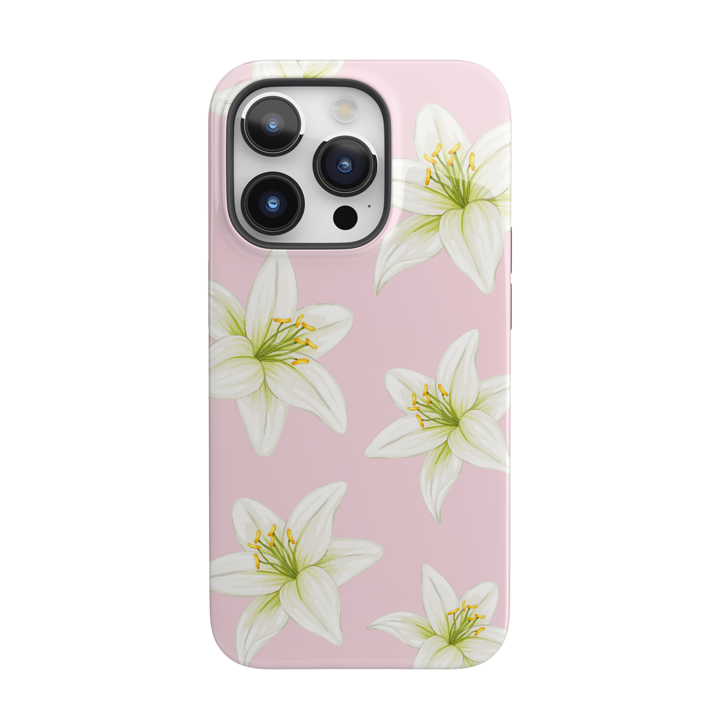 Pink Tiger Lily iPhone Case