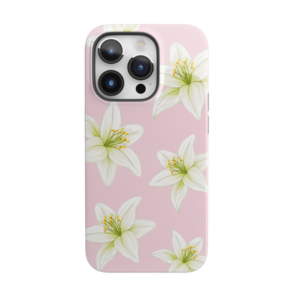 Pink Tiger Lily iPhone Case