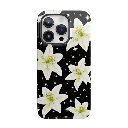 Tiger Lilies & Stars iPhone Case