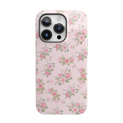 Pink Vintage Roses iPhone Case