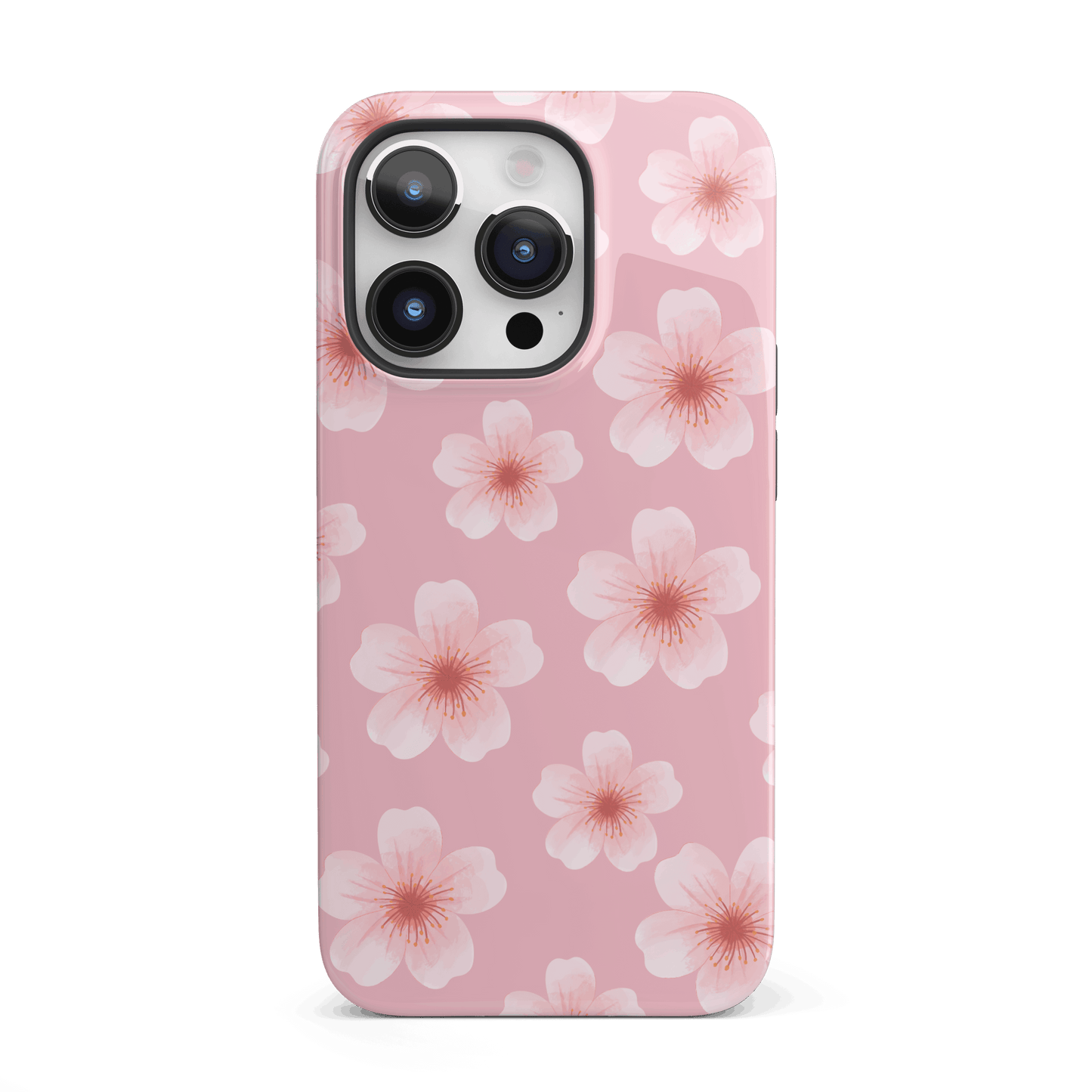 Pink Cherry Blossoms iPhone Case