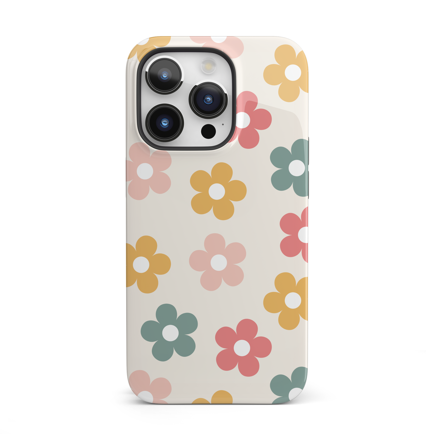 Boho Retro Flowers iPhone Case