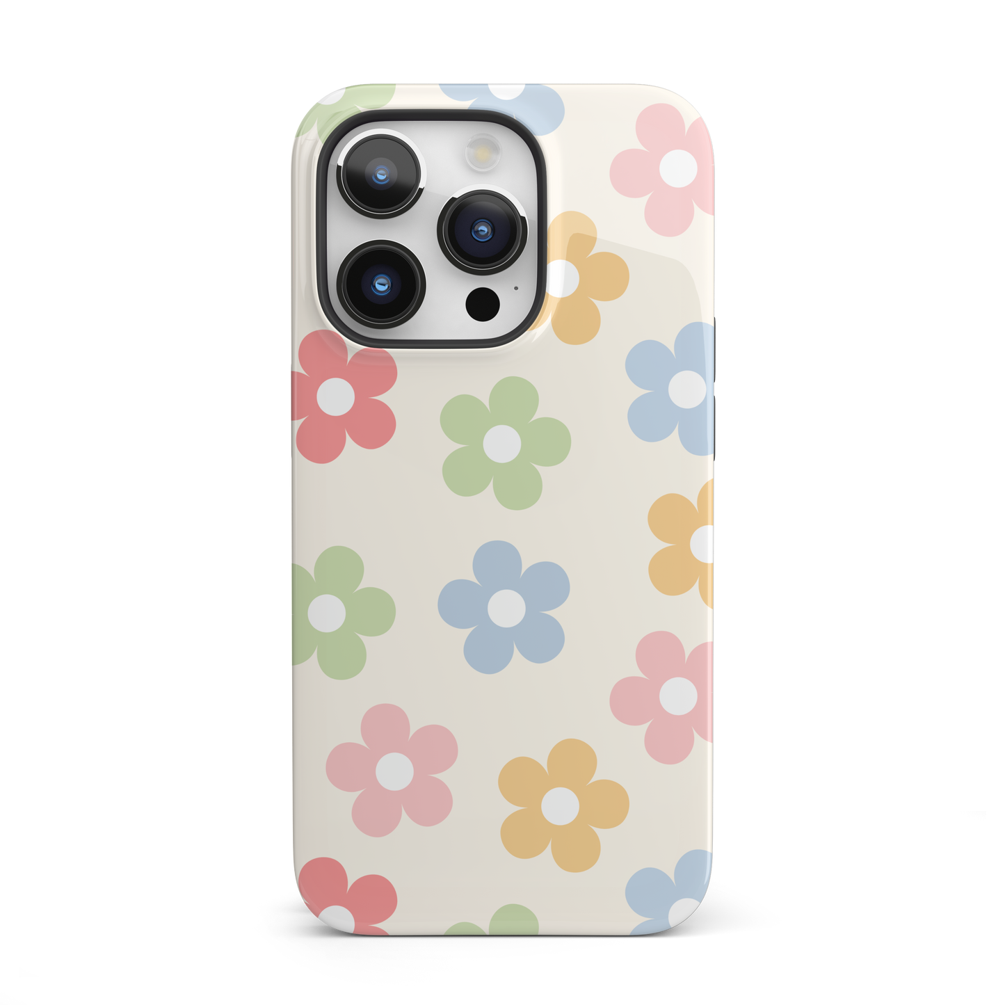 Preppy Retro Flowers iPhone Case