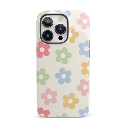 Preppy Retro Flowers iPhone Case