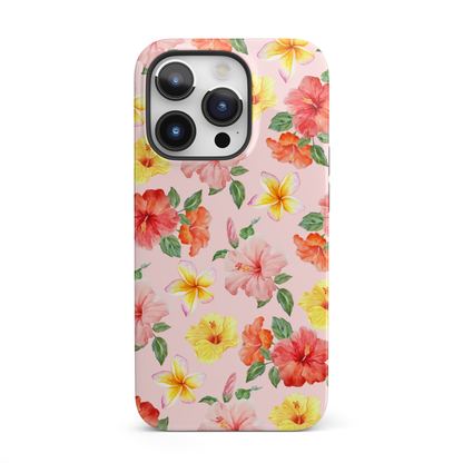 Pink Hibiscus Bloom iPhone Case