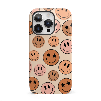 Boho Smiley Faces iPhone Case