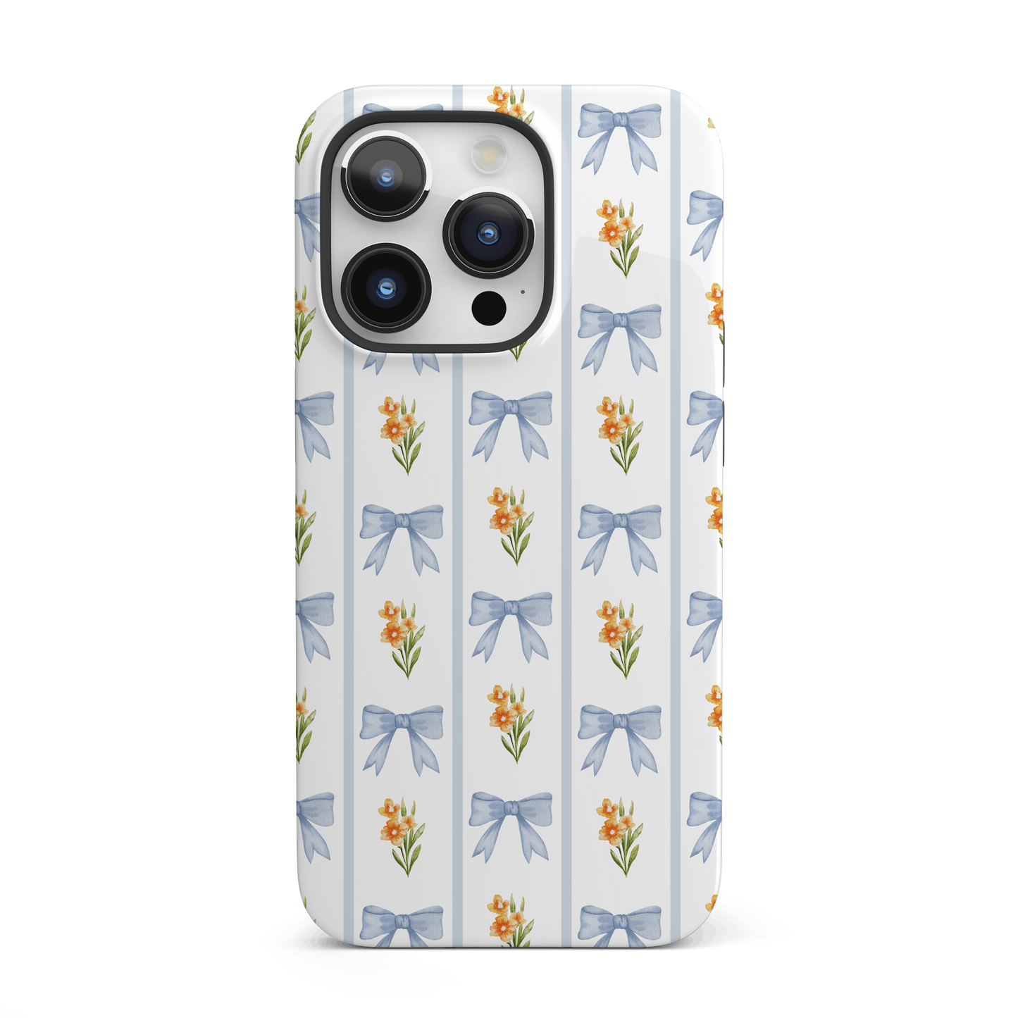 Blue Bows iPhone Case