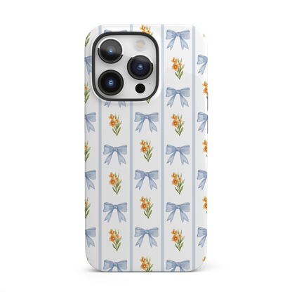 Blue Bows iPhone Case