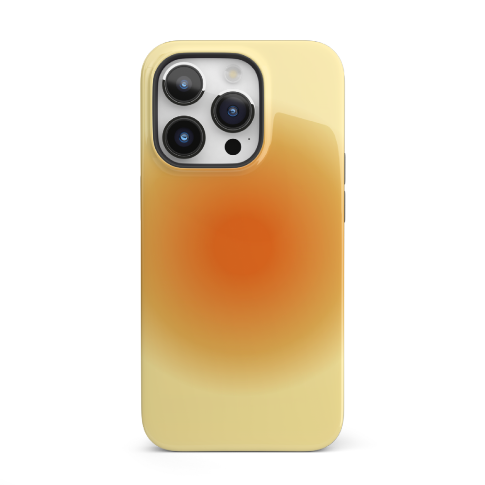 Orange Aura iPhone Case