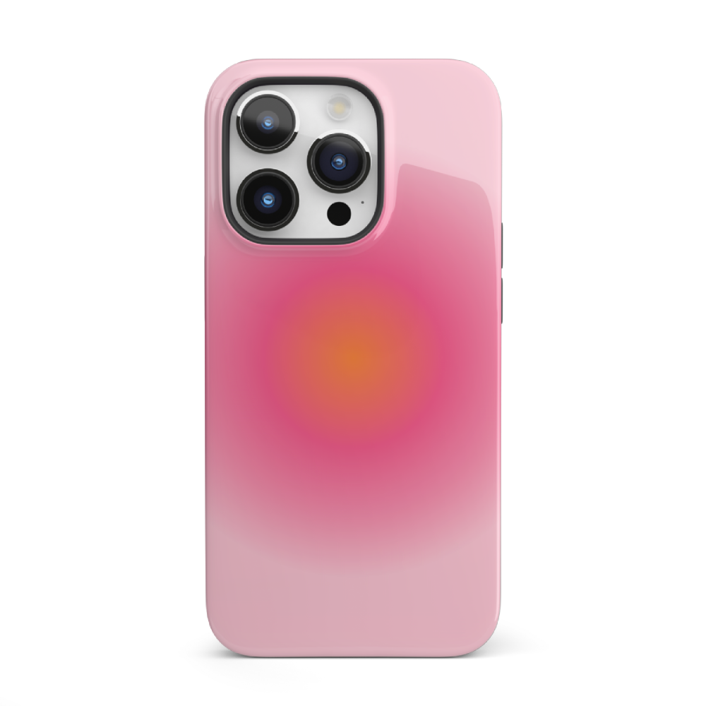 Pink Aura iPhone Case