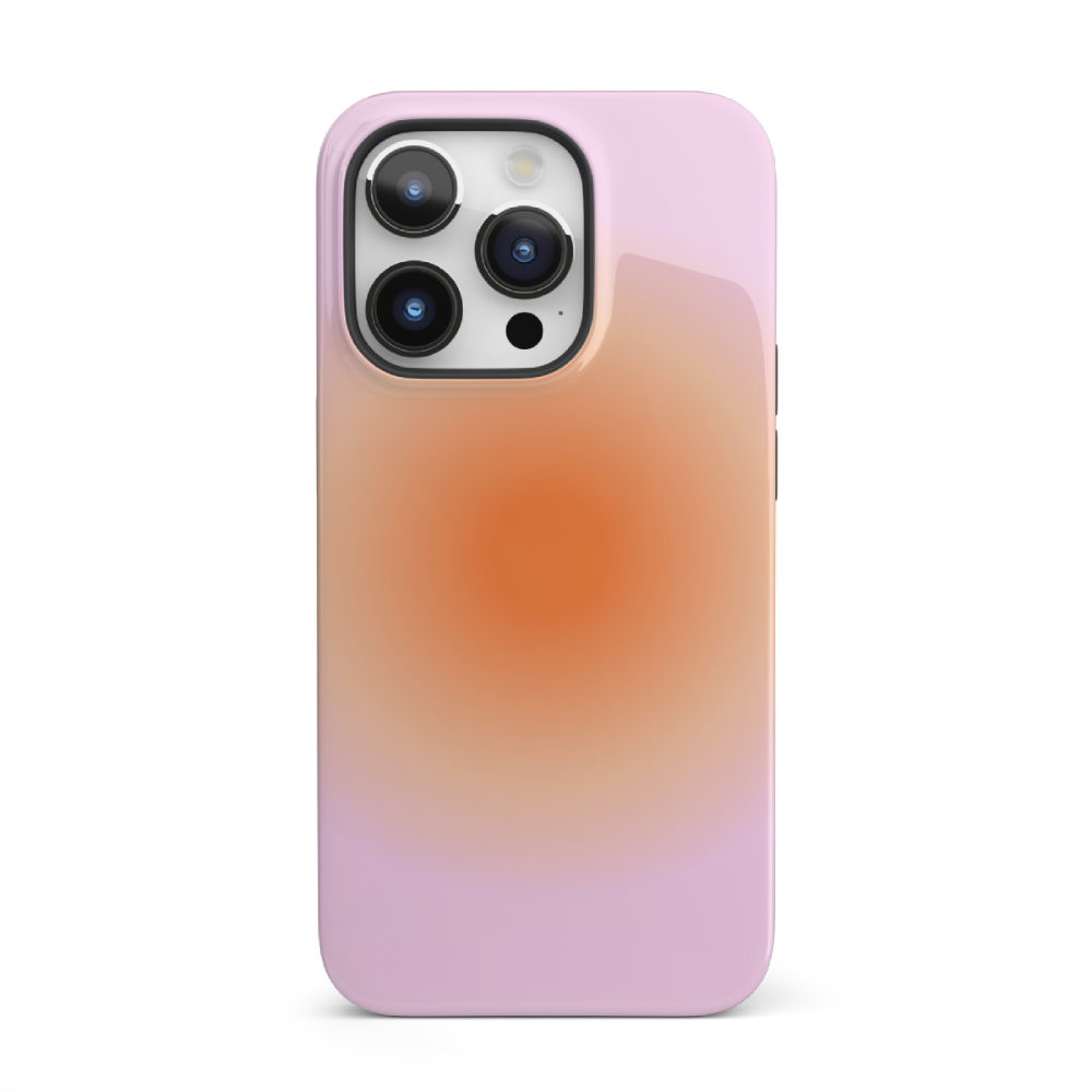 Orange & Purple Aura iPhone Case