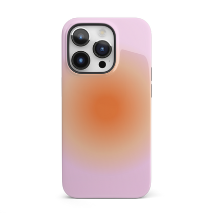 Orange & Purple Aura iPhone Case