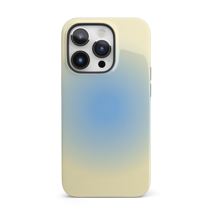 Blue & Yellow Aura iPhone Case