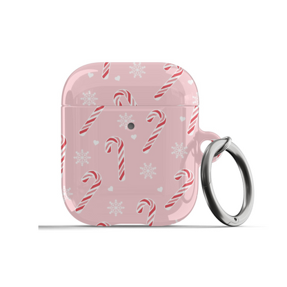 Peppermint Snowflakes AirPods Case