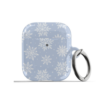 Blue Snowflakes AirPods Case