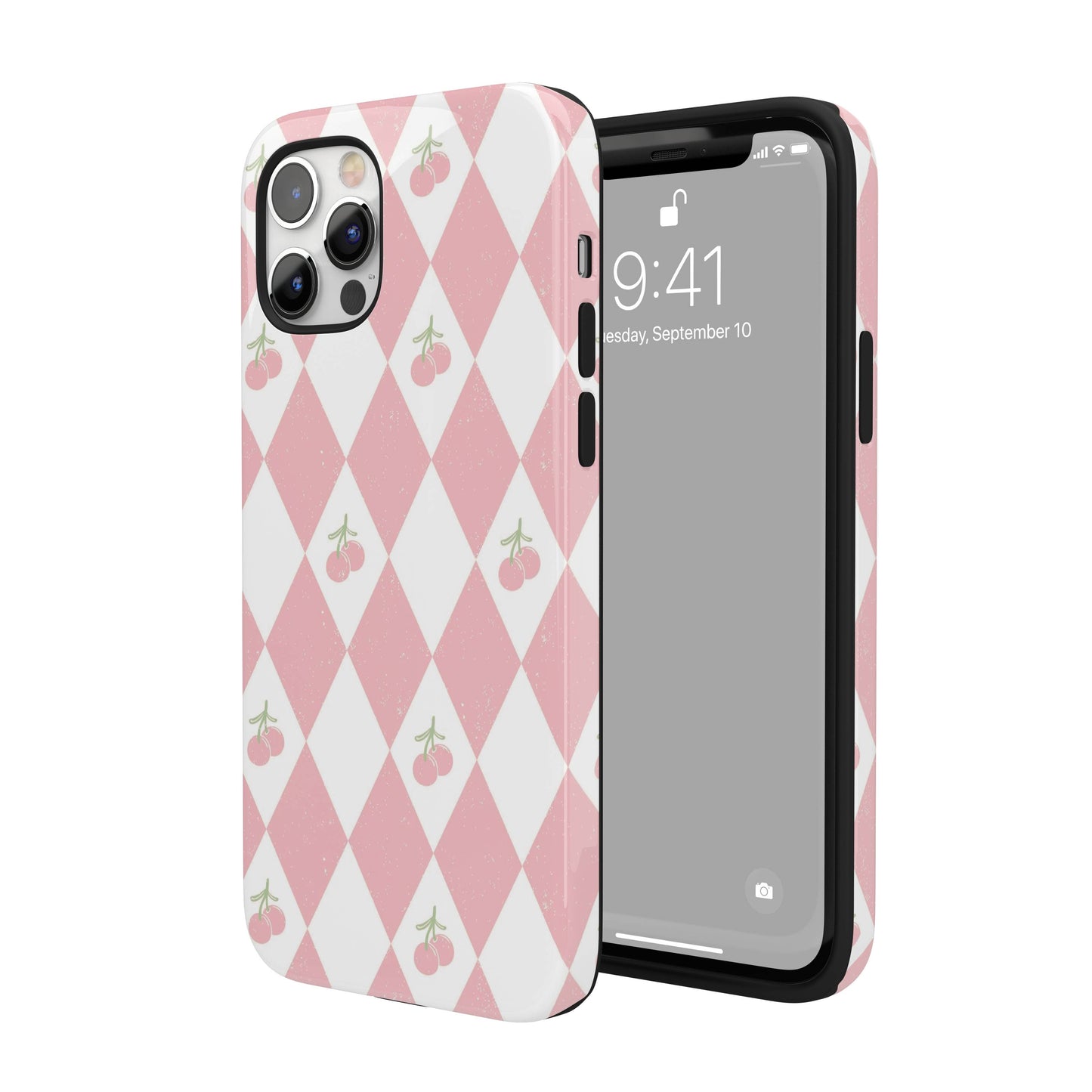 Cherry Argyle iPhone Case