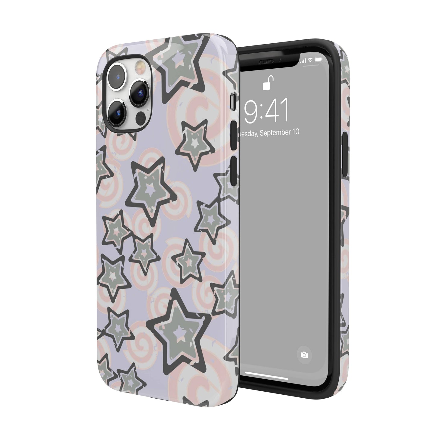 Y2K Gray Star iPhone Case