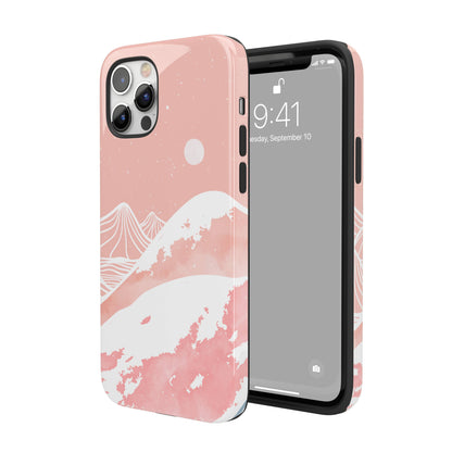 Pink Winter Night iPhone Case