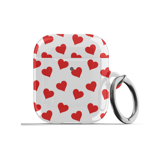Red Heart Mania AirPods Case