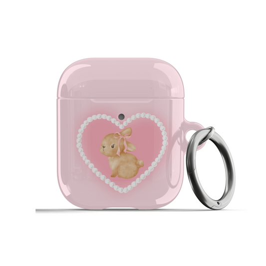 Heart Bunny AirPods Case