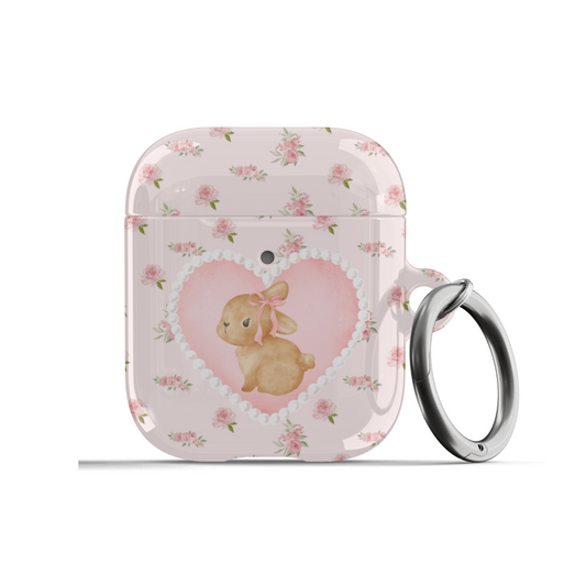 Rosy Bunny AirPods Case