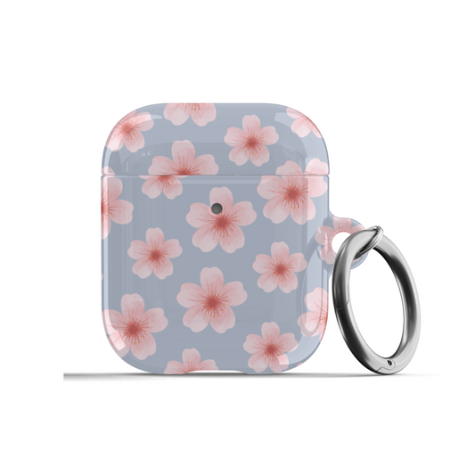 Blue Cherry Blossoms AirPods Case
