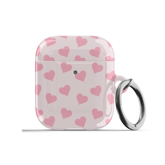 Pink Heart Mania AirPods Case