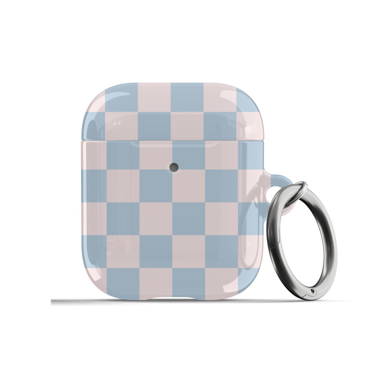 Pink & Blue Checkered AirPods Case