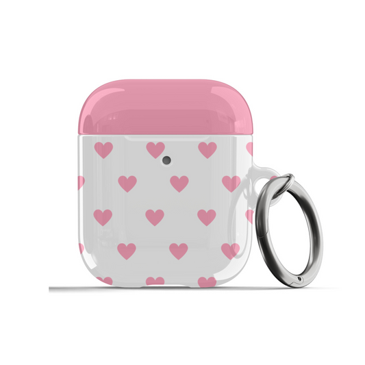 Pink Hearts AirPods Case