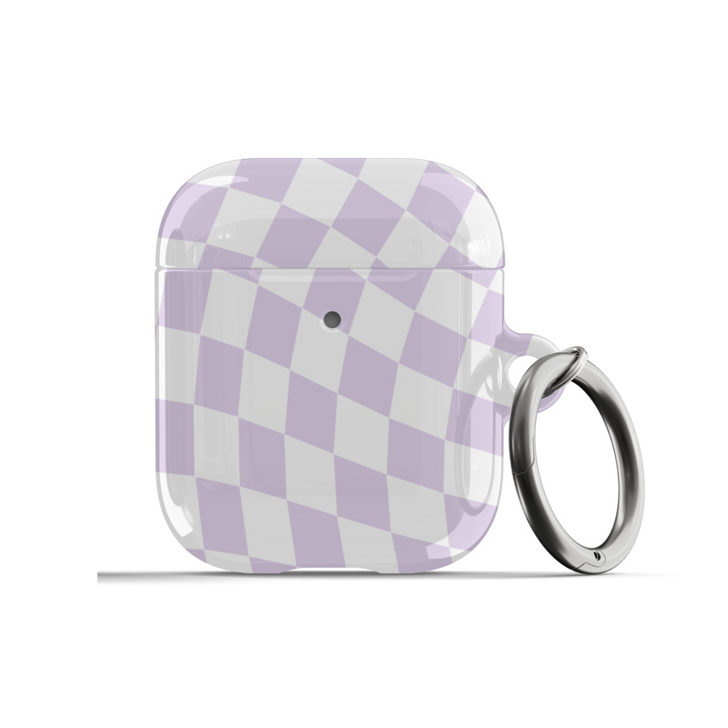 Purple Wavy Checkered AirPods Case