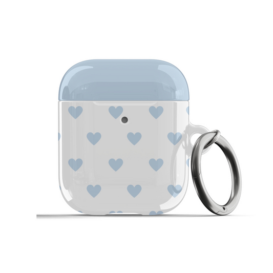 Blue Hearts AirPods Case