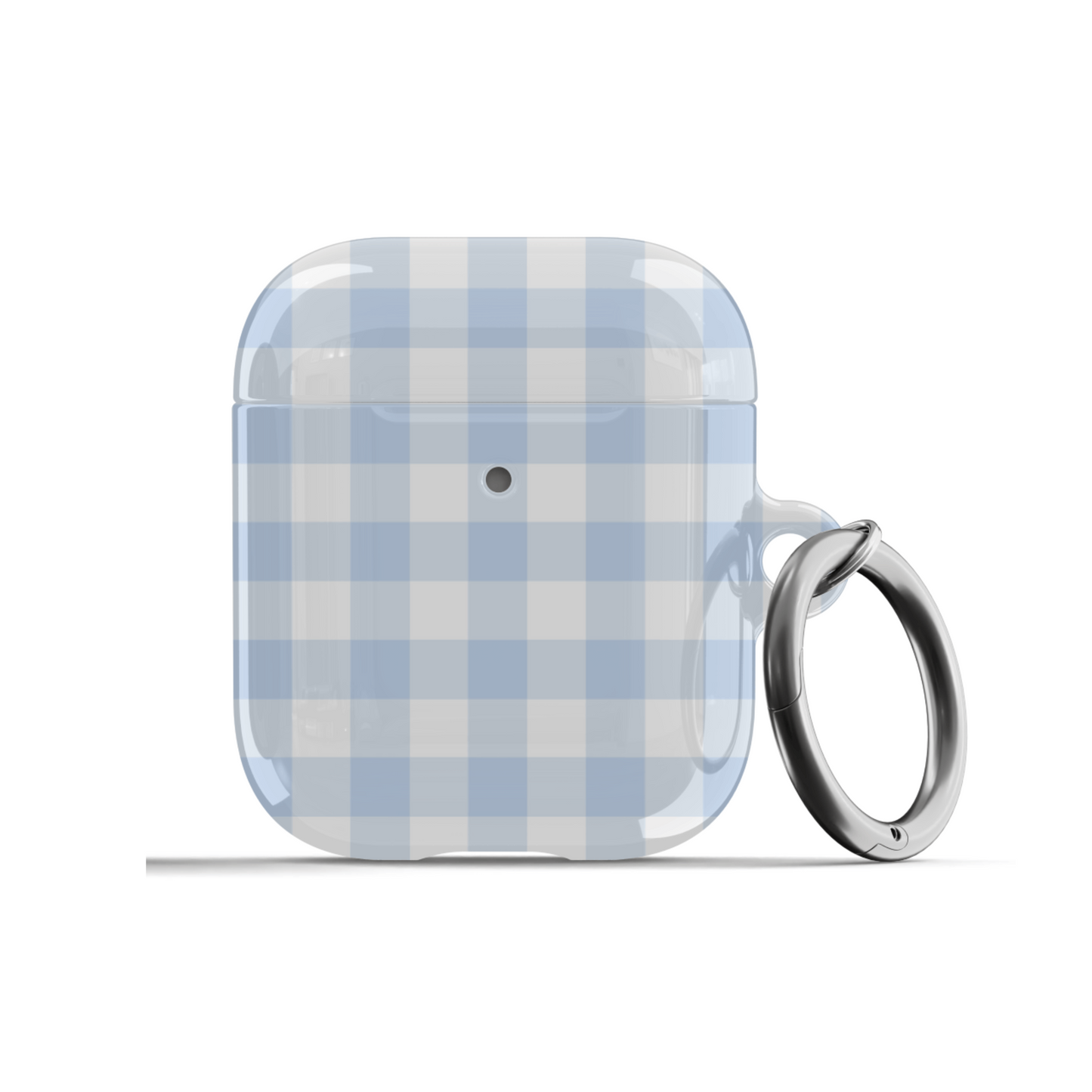 Light Blue Gingham AirPods Case