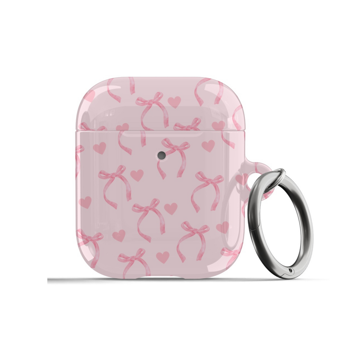 Pink Bows & Hearts AirPods Case