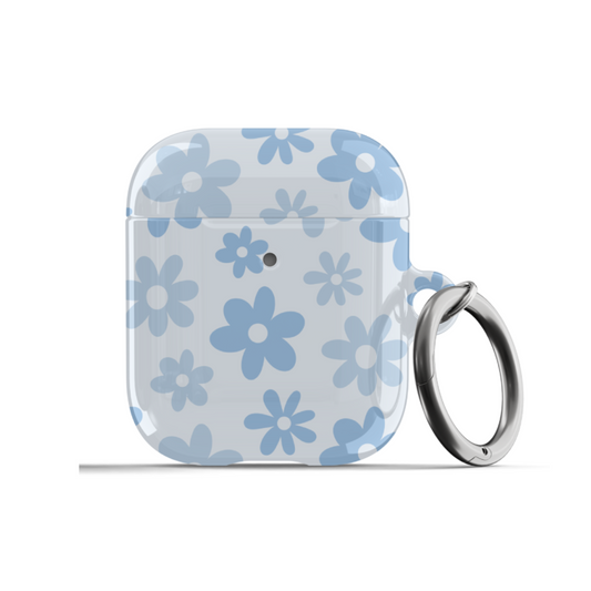 Blue Flower Power AirPods Case