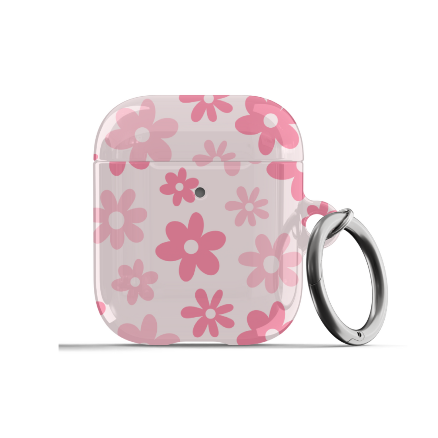 Pink Flower Power AirPods Case