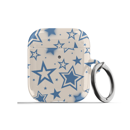 Blue & Beige Stardust AirPods Case