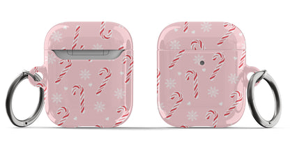 Peppermint Snowflakes AirPods Case